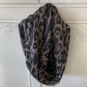 Animal print infinity scarf